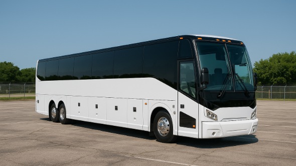 Exterior of Charter Bus Company Fargo's 50 Passenger Charter Bus in Fargo