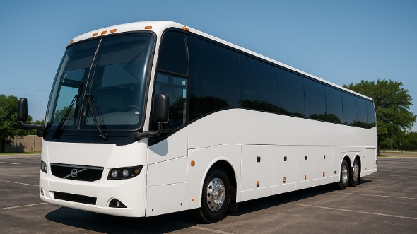 Exterior of Charter Bus Company Fargo's 54 Passenger Charter Bus in Fargo