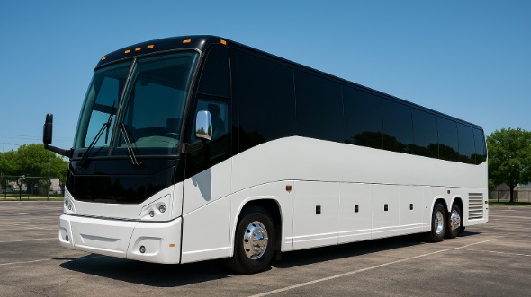 Exterior of Charter Bus Company Minneapolis's 56 Passenger Charter Bus in Minneapolis