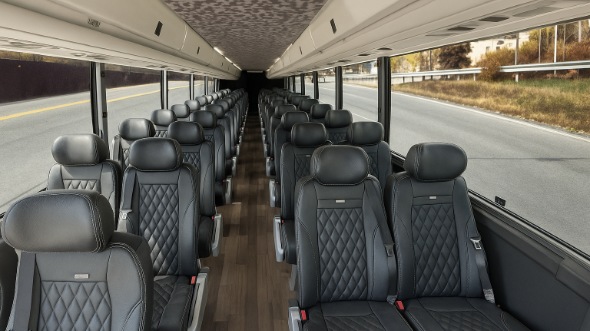 minot 25 passenger minibus inside