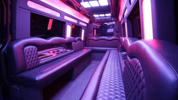 minot sprinter limo rental interior